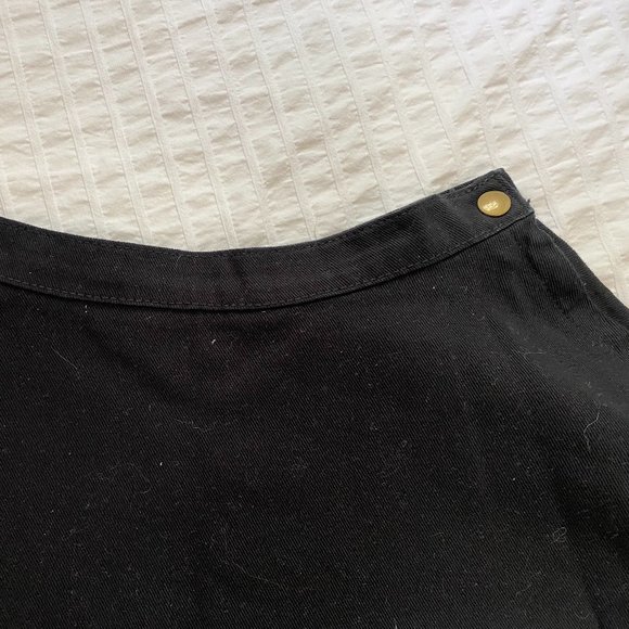 BLACK AMERICAN APPAREL DENIM CIRCLE SKIRT - Picture 3 of 4